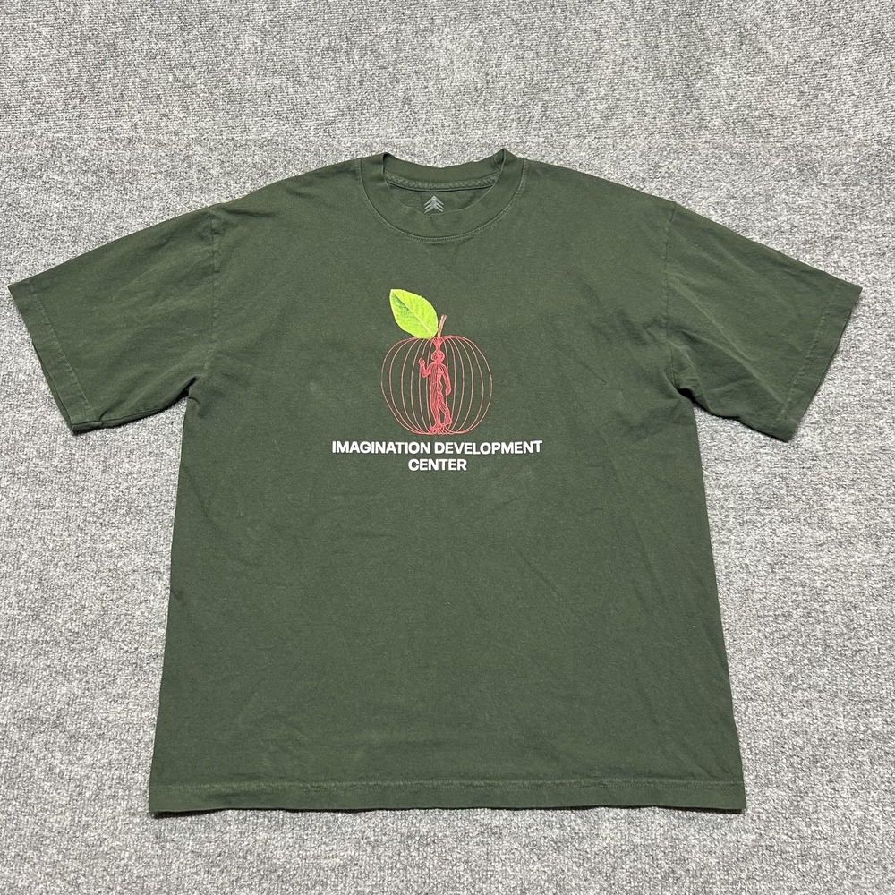 Jiberish Shirt Mens Medium Green Imagination Development Center Graphic Tee
